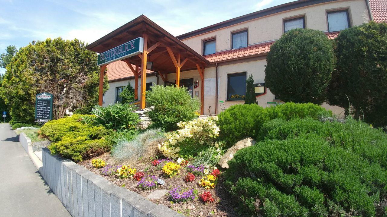 Hotel-Restaurant Elsterblick Elsteraue Exterior foto
